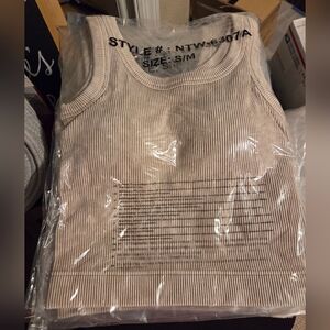 Striped Beige Tank Top S/M